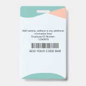 Custom Employee ID Badge バッジ (裏面)