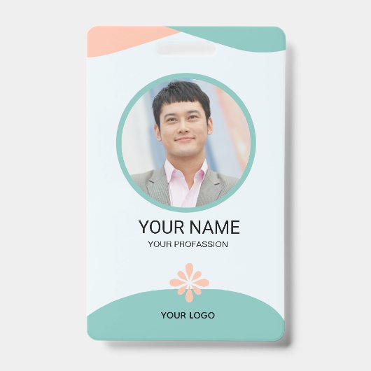 Custom Employee ID Badge バッジ (正面)