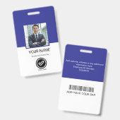 Custom Employee ID Badge バッジ (正面＆裏面)