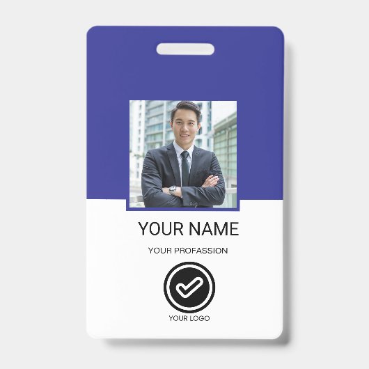 Custom Employee ID Badge バッジ (正面)