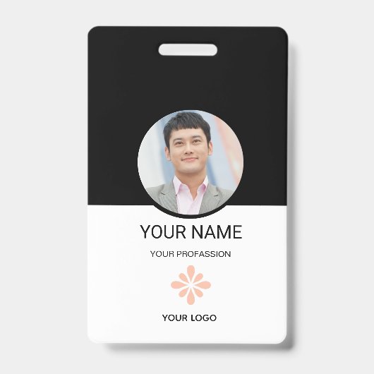 Custom Employee ID Badge バッジ (正面)