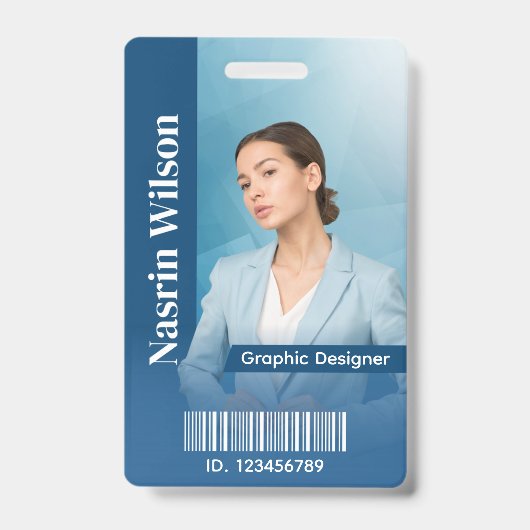 Custom Employee ID Badge バッジ (表面)