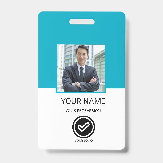 Custom Employee ID Badge バッジ (正面)