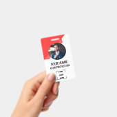 Custom Employee ID Badge with Photo バッジ (Handheld)