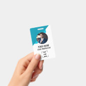 Custom Employee ID Badge with Photo バッジ (手持ち)