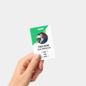Custom Employee ID Badge with Photo バッジ (Handheld)