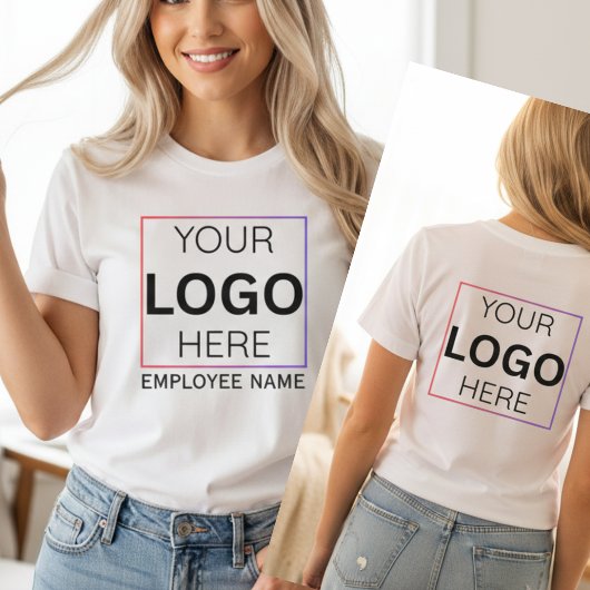 Custom Employee Name Logo| Personalized Staff Tシャツ