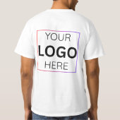 Custom Employee Name Logo| Personalized Staff Tシャツ (裏面)