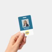 Custom Employee Photo, Bar Code, Logo, Name Badge バッジ (手持ち)