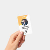 Custom Employee Photo, Bar Code, Logo, Name Badge バッジ (手持ち)