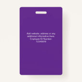 Custom Employee Photo Company Security Id Badges バッジ (裏面)