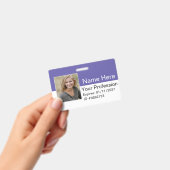Custom Employee Photo Logo Bar Code Name Badge ID バッジ (手持ち)