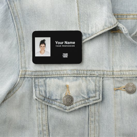 Custom Employee Photo, Logo, Profession 名札 (インサイチュ)