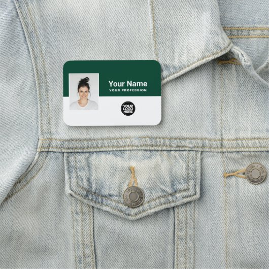 Custom Employee Photo, Logo, Profession 名札 (インサイチュ)