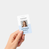 Custom Employee Photo Square ID Name バッジ (手持ち)