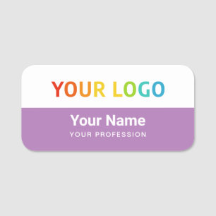 Custom Employee Pin Name Tag or Magnetic with Logo 名札