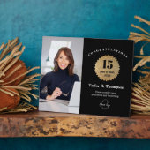 Custom Employee Recognition Photo 15 Year service  フォトプラーク (側面)