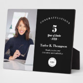 Custom Employee Recognition Photo 5 Year service  フォトプラーク (側面)