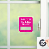 Custom Employee Resident Parking Permit Business ウィンドウサイン (ホーム)