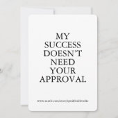 Custom Empowerment Card, Boss Babe Feminist Card シーズンカード (正面)