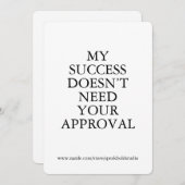 Custom Empowerment Card, Boss Babe Feminist Card シーズンカード (正面/裏面)