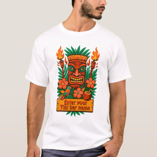 Custom en personaliseerbaar Tiki Bar Shirt Tシャツ