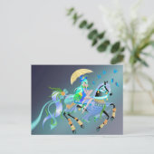 Custom Enchanted Horse Ride Postcard ポストカード (スタンド正面)