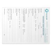 Custom Endodontic Consultation Form ノートパッド (正面)