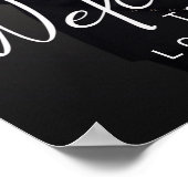 Custom Engagement Photo Welcome Sign ポスター (角)