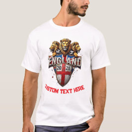 Custom England National Soccer Football Team Fan Tシャツ
