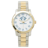 Custom Engraved Monogram Romantic Anniversary Gift 腕時計 (正面)