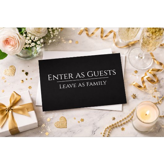 Custom “Enter as Guests” All-Occasion Hoilday Card シーズンカード