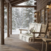 Custom "Established 1979" Watercolor Moose Sherpa シェルパブランケット