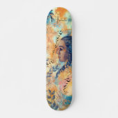 Custom Ethereal Autumn Leaves Skateboard Deck スケートボード (正面)