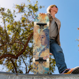 Custom Ethereal Autumn Leaves Skateboard Deck  スケートボード