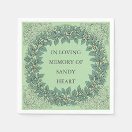 Custom Eucalyptus Funeral – Elegant Memorial スタンダードカクテルナプキン