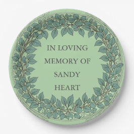Custom Eucalyptus Funeral – Elegant Memorial ペーパープレート