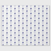 Custom Evil Eye Couple Wedding Bride Groom Gift ラッピングペーパー (フラット)