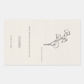 Custom Ex Libris Bookplate Sticker | Dark Academia 長方形シール (正面)