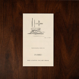 Custom Ex Libris Bookplate Sticker | Dark Academia 長方形シール