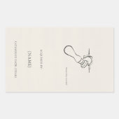 Custom Ex Libris Bookplate Sticker | Dark Academia 長方形シール (正面)