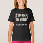 Custom Explore Beyond Camping Crew 2026 Tシャツ (正面)