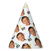 Custom Face 20th 30th 40th 50th 60th 70th Birthday パーティーハット (左)