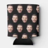 Custom Face Birthday Favors Bachelor Party Black 缶クーラー (裏面)