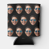 Custom Face Birthday Favors Bachelor Party Black  缶クーラー (正面)