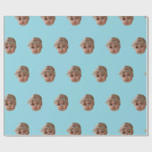 Custom Face Birthday Party Custom Baby Photo Gifts ラッピングペーパー (フラット)