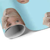 Custom Face Birthday Party Custom Baby Photo Gifts ラッピングペーパー (ロールコーナー)