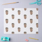 Custom Face Birthday Wedding Personalized Logo  薄葉紙 (クラフト)