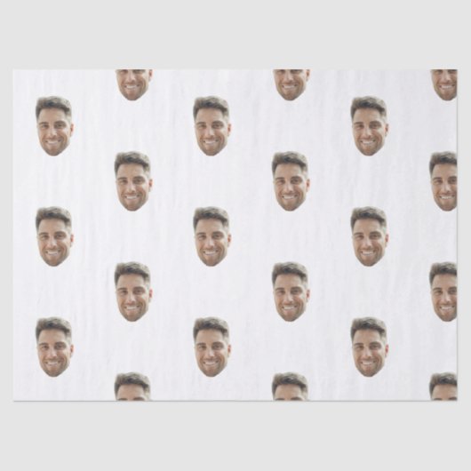 Custom Face Birthday Wedding Personalized Logo  薄葉紙 (正面)