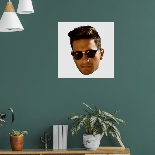 Custom Face Cutout Bachelorette Party Birthday ポスター (リビング1)